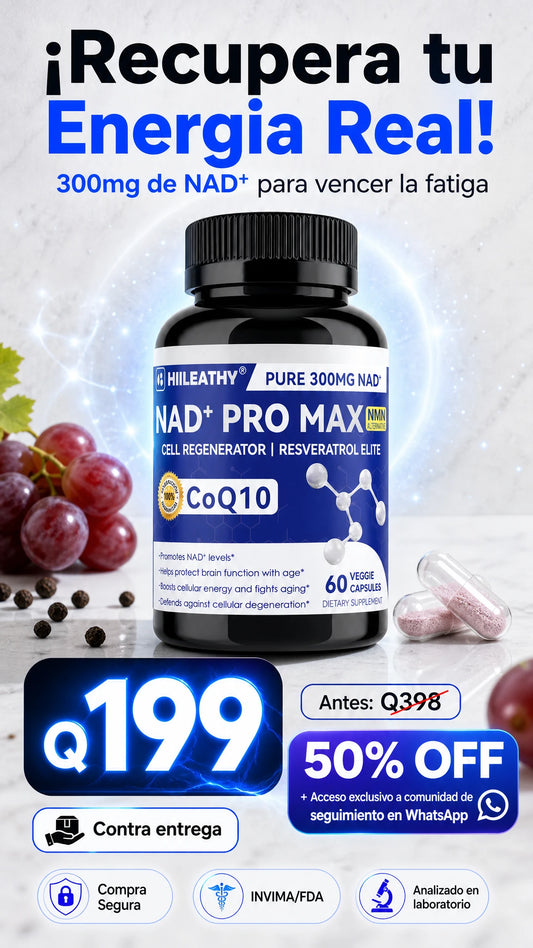 NAD+ PRO MAX Original: Esculpe tu Cuerpo, Levanta tu Firmeza y Elimina la Fatiga Crónica en 30 Días.