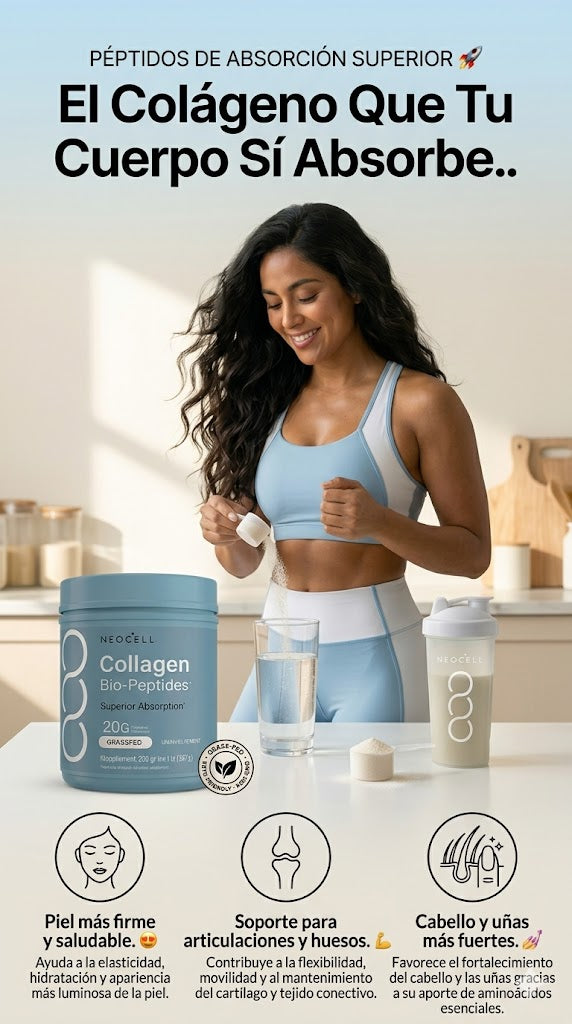 NeoCell Collagen Bio-Peptides® [567 g]: Soporte para Piel, Cabello y Uñas (Colágeno Hidrolizado de Alta Absorción)