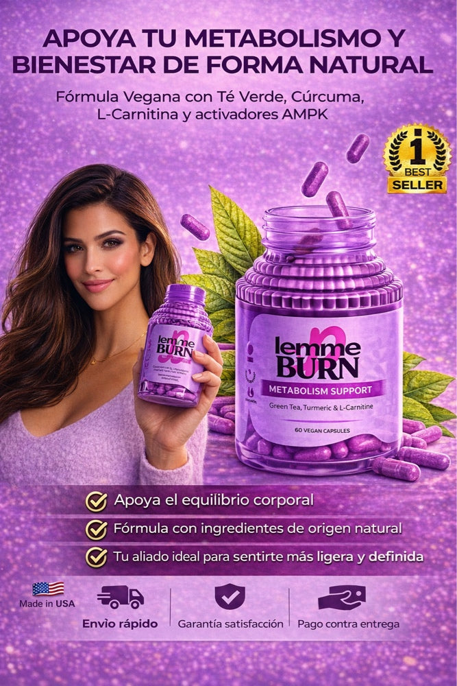Lemme B® [Original USA]: Fórmula avanzada de apoyo metabólico AMPK, té verde y vitaminas esenciales